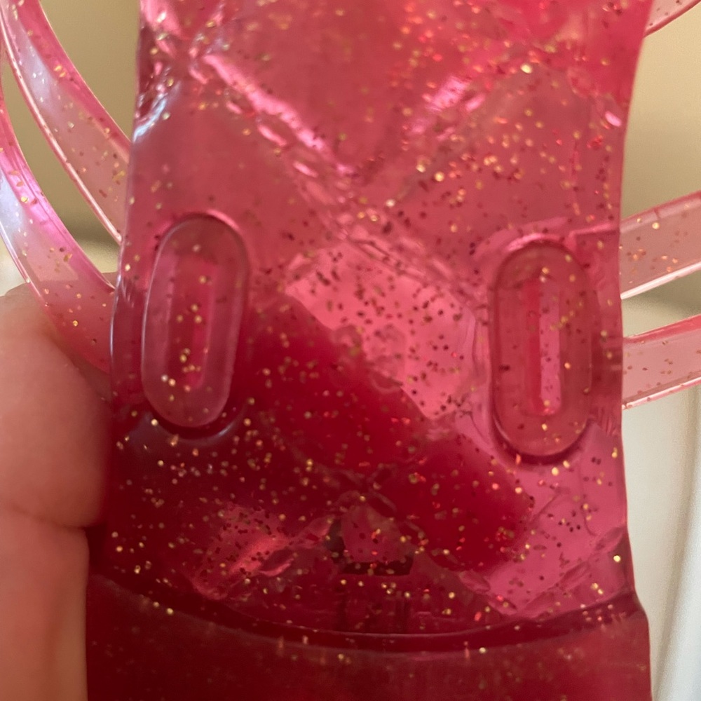 Chanel flip flops pink glitter camellia flower - Picture 3 of 3